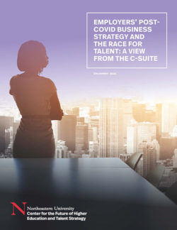 Title page of the CFHETS report "Employers' Post-COVID Business Strategy and the Race for Talent: A View from the C-Suite"